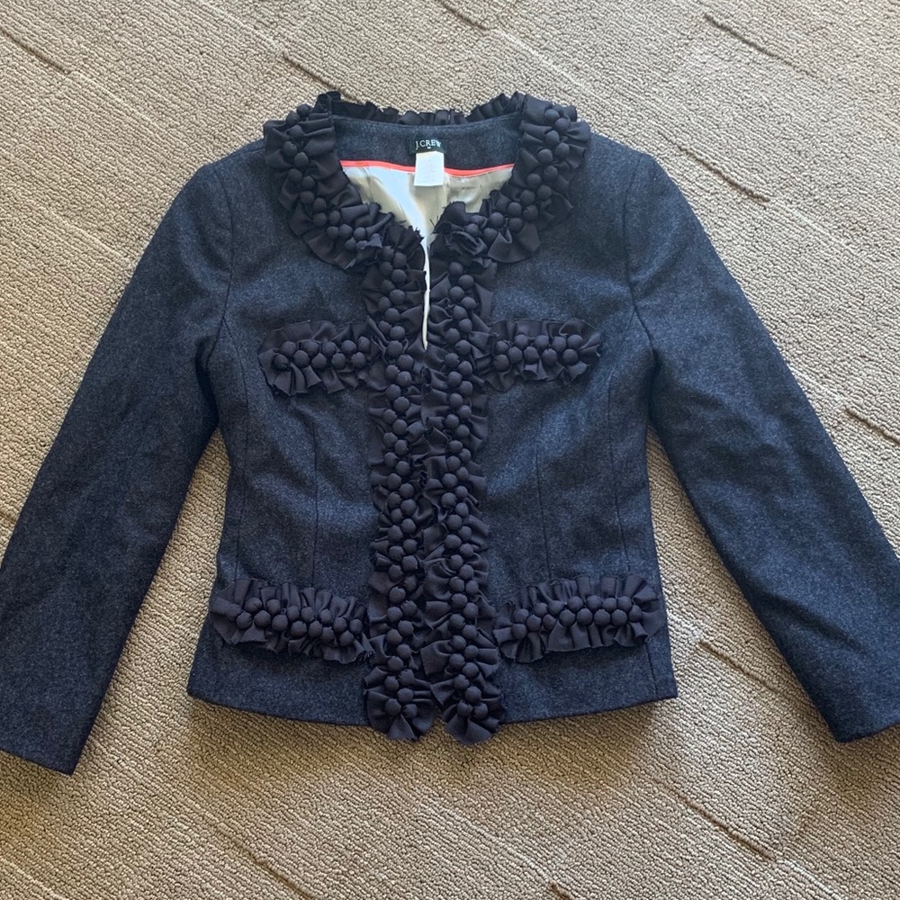 J.Crew Navy Wool Blazer| Size 0